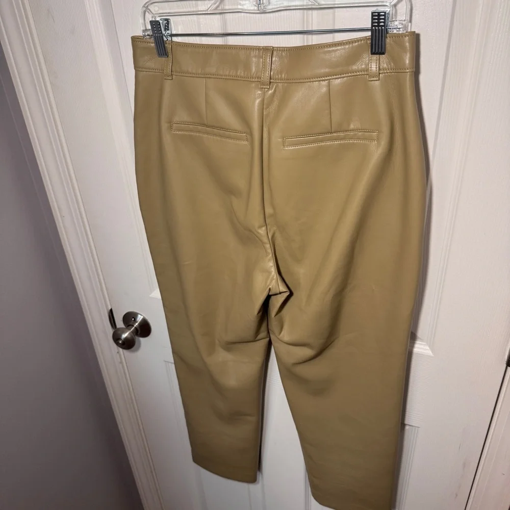Aritzia Babaton Command Cropped Vegan Leather Straight Leg Pant - Picture 10 of 15